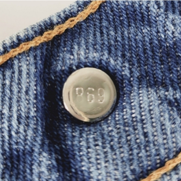 LEVI'S Jeans 517 VINTAGE RARE 80's ORANGE TAB Straight Leg Blue Size W38 L32 - Picture 3 of 13